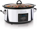 Crock-Pot 7 Quart Programmable Slow Cooker – Polished Platinum B23C
