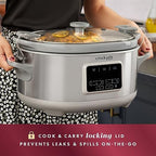 Crock-Pot 7 Quart Programmable Cook & Carry Slow Cooker B19C